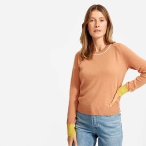 Everlane Raw Siena Recashmere Crew Sweater Large